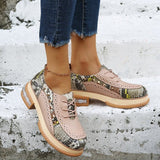 Niulatu Mary Jane Women Shoes Thick Platform Snakeskin Pumps 2025 Spring Chunky Women Sandals New Snake Print Heels Shoes DJSE