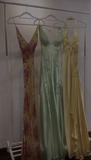Niulatu Mermaid V Neckline Satin Yellow Long Prom Dresses Formal Evening Dresses SD2709