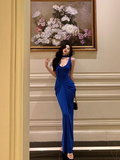 Vintage Mermaid Royal Blue 18th Birthday Dress Party Gown Birthday Outfits For Women HZ1214