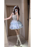 Niulatu Ball Gown Straps Neckline Short Tulle Birthday Dresses Birthday Outfits SD555