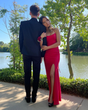 Niulatu Sheath/Column Long Evening Dress with Split HZ1007