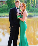 Niulatu Emerald Green Mermaid Prom Dress Emerald Green Evening Dress HZ1007