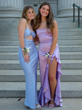 Niulatu Satin Long Prom Dress Evening Dress HZ1007