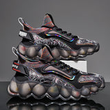 Niulatu Men Sneakers Fashion Thick Bottom Running Shoes for Men Breathable Sports Shoes Comfortable Walking Shoes High Quality DJSE