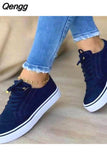 Niulatu Women's Vulcanized Shoes Low-top Round Toe Casual Shoes Flat Shoes Lace-up Walking Shoes Women Versatile Comfortable DJSE