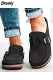 Niulatu Women Retro Shoes Slip on Mules Ladies Comfort Flats Female New Plus Size 43 Casual Men Summer Flat Clogs Zapatos Mujer DJSE