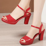 Niulatu Sexy Peep Toe Ladies Summer Shoes For Dress Women Wedge Heel Sandals High Heel Woman 2025 New Female Platform Sandals DJSE