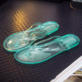Niulatu Women Slippers Jelly Shoes Candy Colors Transparent Slides Women's Fashion Casual Slip On Flat Beach Female Shoes 2025 DJSE