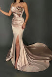 Niulatu Mermaid Evening Dress Long With Beads HZ1007