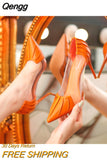 Niulatu Woman Pink Pumps Luxury Designer Metal Pointed Stiletto Shallow Mouth Single Shoes High Heels Women Green Party Shoes DJSE