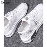 Niulatu Men's Vulcanize Shoes Canvas Male Sneakers Fashion Lace-up Solid Lovers Couple Shoes Rubber Flat Autumn Casual Man Shoess6g DJSE
