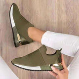 Niulatu Shoes 2025 Fashion Breathable Flat Casual Sports Light Wedge Platform Sneakers Shoes Woman loafers Zapatillas Mujer DJSE