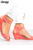 Niulatu Casual Simple Wedge Women's Shoes Women's Sandals Heightening Flat Shoes Sandals Women 2025 DJSE