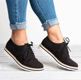 Niulatu Women Oxfords Cut-Outs Lace Up Brogue Shoes Flat Platform England Ladies Non-slip Shoes Breathable Casual Female Low Footwear DJSE