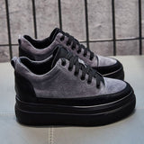 Niulatu Women Sneakers Flat Platform Shoes Genuine Leather Warm Women Casual Shoes Ladies Height Increasing 5cm N054 DJSE