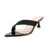 Niulatu Women Yellow Green Beige Pumps Sandals For Ladies Sexy Mules High Heels Slip-on Slippers Slides Shoes New 2025 DJSE