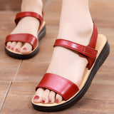 Niulatu Shoes Women Sandals Fashion Women's Shoes Open Toe Women Walking Sandals Solid Color Zapatillas Mujer Female Flat Shoes DJSE