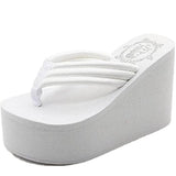 Niulatu Brand New Fashion INS Gothic Style Chunky Platform Sandals Outdoor Flip flops Slipper High Heels Summer Wedges Shoes Women DJSE