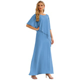 Niulatu Chiffon Plus Size Mother of The Bride Dresses Formal Prom Gown Ruffle HZ1007