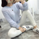 2025 New Sweater Women Wear Imitation Water Stinget Lint Knitted Bottom Shirt To Keep Warm Round Collar Coat Soft On The Head HZ0108