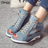 Niulatu Womens Sneakers with Platform Woman Shoe Luxury Wedge Heel Basket Autumn Winter Thick Fashion High Casual Running Low help DJSE