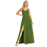 Niulatu Strap Bridesmaid Dresses for Women Chiffon Long Formal Party Prom HZ1007