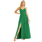Niulatu Strap Bridesmaid Dresses for Women Chiffon Long Formal Party Prom HZ1007