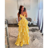 Niulatu Golden Emulation Silk Strapless Prom Dresses Backless vestidos de noche Floor-Length Sleeveless Formal HZ1007