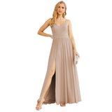 Niulatu Strap Bridesmaid Dresses for Women Chiffon Long Formal Party Prom HZ1007
