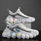 Niulatu Men Sneakers Fashion Thick Bottom Running Shoes for Men Breathable Sports Shoes Comfortable Walking Shoes High Quality DJSE