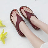 Niulatu Woman Retro Sandals Women Flip Flops Female Hook Loop Thong Beach Shoes Casual Flat Ladies Sewing Outside Sandals Summer DJSE