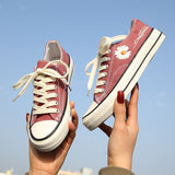 Niulatu New Korean Style Ulzzang Daisy Canvas Shoes for Women 45 White Black Yellow Green Purple Color sneakers women DJSE