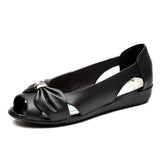 Niulatu Size Genuine Leather Sandals Women Flats Solid Casual Women Shoes Flats Summer Sandals Women vintage Sandalias Mujer DJSE