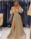 Niulatu Long Sleeves Prom Dress Sequins With HZ1007