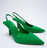 Niulatu for Women Summer 2025 Fashion Pumps Sandals Pointed Toe Thin Heels Sexy Ladies Shoes and Sandals Slip on Lolita Shoes Pump DJSE