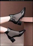 Niulatu Boots Woman,Summer High Heels Mesh Shoes,Back Zipper,Bowtie,Pointed Toe,Female Footware,BLACK,FREE Dropshipping DJSE