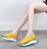 Niulatu Comfort Creepers Bling Loafers Silver Platform Shoes Woman Slip On Swing Women Flats Shoes Zapatos De Mujer DJSE