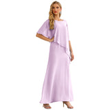 Niulatu Chiffon Plus Size Mother of The Bride Dresses Formal Prom Gown Ruffle HZ1007