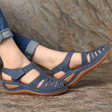 Niulatu Sandals Summer Shoes Vintage Wedge Sandals Casual Sewing Women Shoes Female Ladies Platform Retro Sandalias Plus Size DJSE