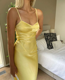 Niulatu Yellow Sweetheart Long Prom Dress HZ0113