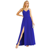 Niulatu Strap Bridesmaid Dresses for Women Chiffon Long Formal Party Prom HZ1007