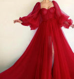Niulatu Evening Dress, Long Sleeves Long Prom Dress HZ0113