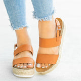 Niulatu Women Sandals 2025 Platform Sandals Wedges Shoes Ladies Peep Toe Gladiator Sandalias Mujer Summer Shoes Linen Wedge Heel Sandals DJSE