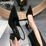 Niulatu sandals female fairy style summer2025new all-match medium heel buckle thick heel temperament women shoes high heel DJSE