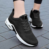 Niulatu Women Fashion Outdoor Women Casual Shoes Flat Women's Sneakers Trainers Lace-up Mesh Sneakers Walking Shoes Woman Mujer DJSE