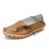Niulatu Women Genuine Leathe Shoes Moccasins Mother Loafers Soft Slip On Leisure Flats Casual Female Driving Ballet Footwear DJSE