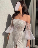 Niulatu A-line Strapless Prom Dress Fashion Evening Dress HZ1007