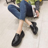 Niulatu Toe Street Style Chunky Heel Platform Women Loafers Shoes Black Punk Y2K Designer High Heel Women Pumps 1116 DJSE