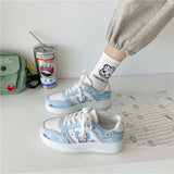 Niulatu Sneakers Women Platform Korean Kawaii Cartoon 2025 Spring New Student Skate Sports Shoes Casual Vulcanize Basket Tennis DJSE