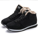 Niulatu Women Sneakers 2025 Keep Warm Winter Sneakers With Fur Winter Shoes For Women Black Sports Chaussure Femme Couple Tennis female DJSE